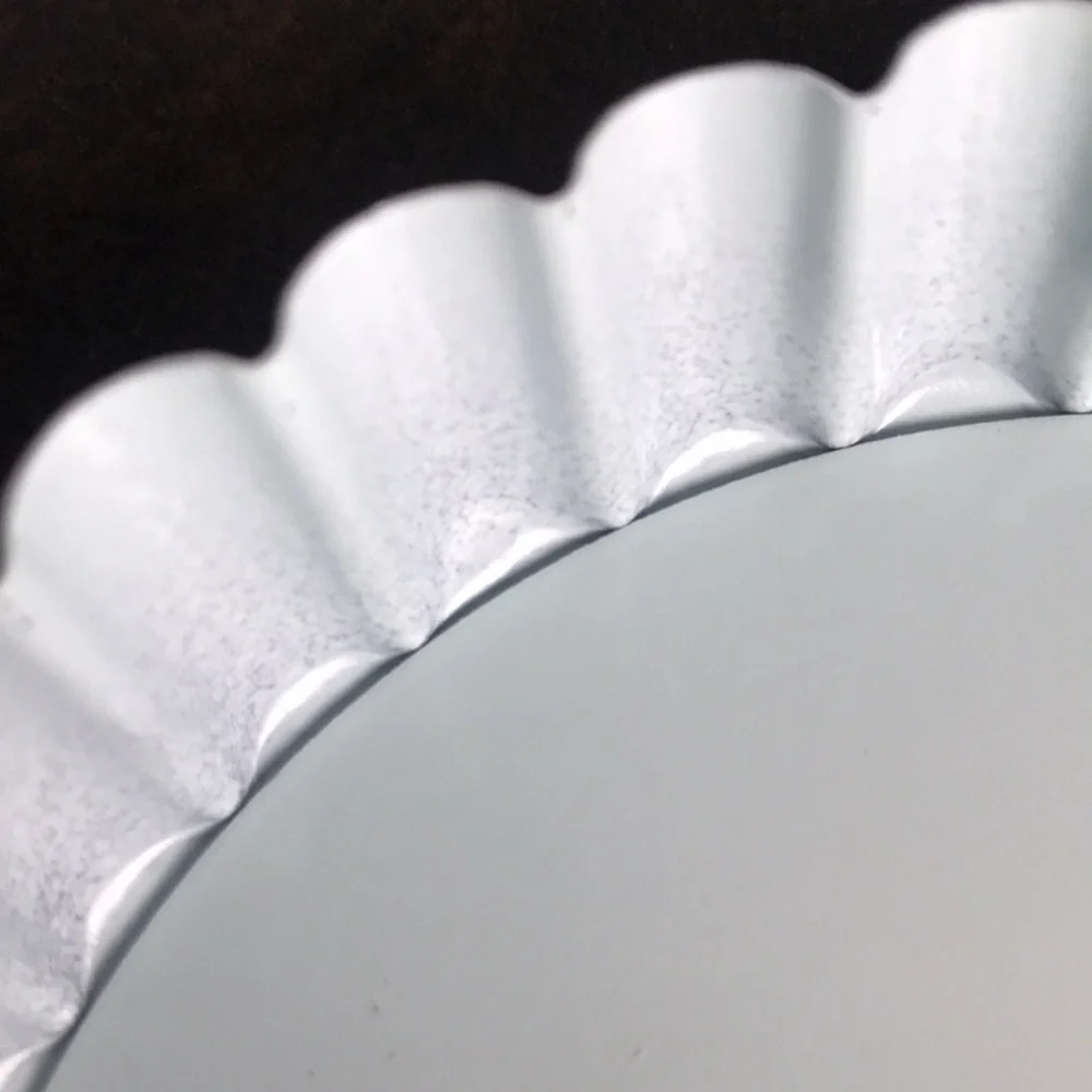 NWOT Quiche tartlet pie flutted pans light mint green non stick removable bottom